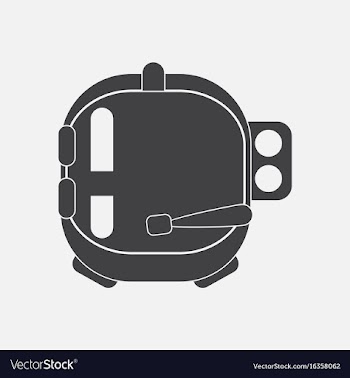 Black icon on white background astronaut helmet vector image