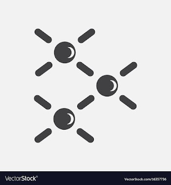 Black icon on white background atomic energy vector image