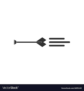 Black icon on white background bow arrow vector image