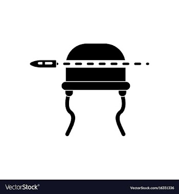 Black icon on white background bullet pierced the vector image