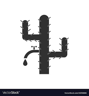 Black icon on white background cactus with crane vector image