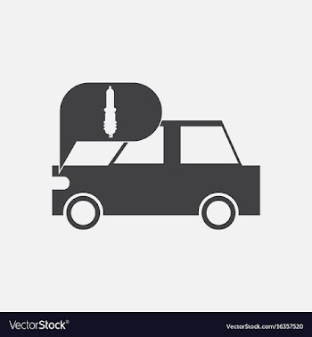 Black icon on white background car and detail vector image