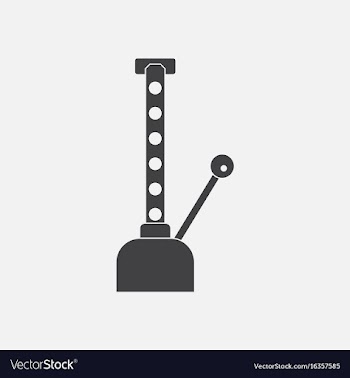 Black icon on white background car crane vector image