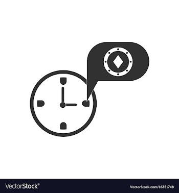 Black icon on white background casino stuff time vector image