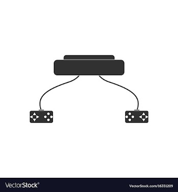 Black icon on white background children game vector image