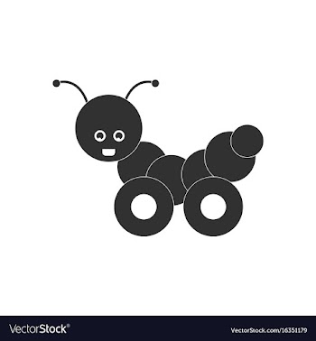 Black icon on white background children toy vector image