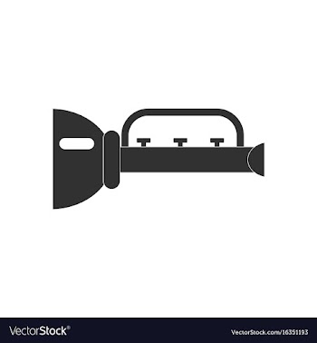 Black icon on white background children trumpet vector image