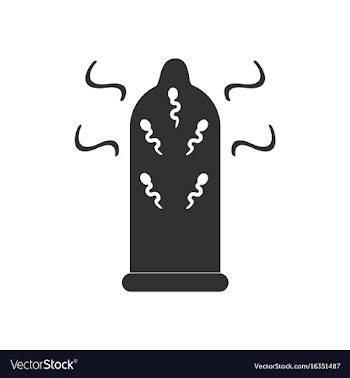 Black icon on white background condom and vector image
