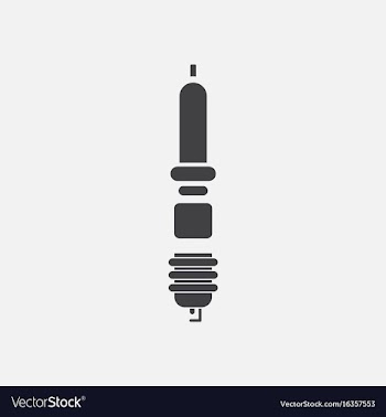 Black icon on white background connecting rod vector image