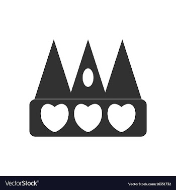 Black icon on white background crown silhouette vector image