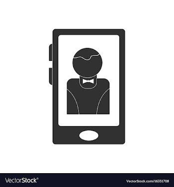 Black icon on white background dealer silhouette vector image