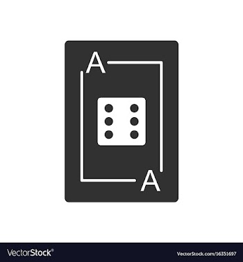 Black icon on white background dice on playing vector image