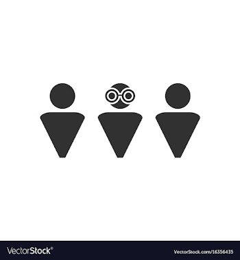 Black icon on white background doctor and patient vector image