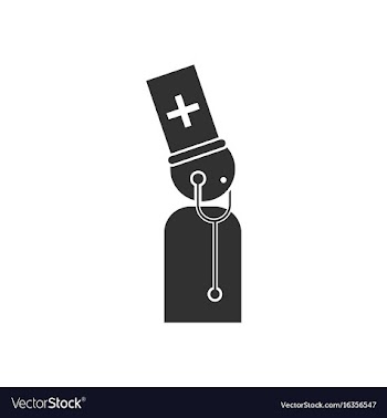 Black icon on white background doctor with vector image