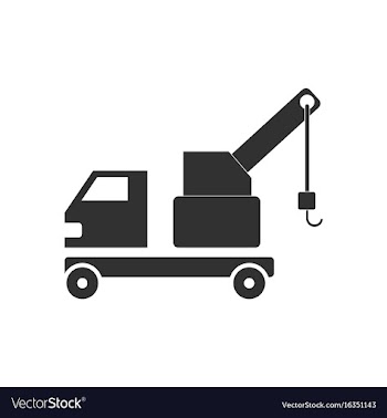 Black icon on white background evacuator vector image