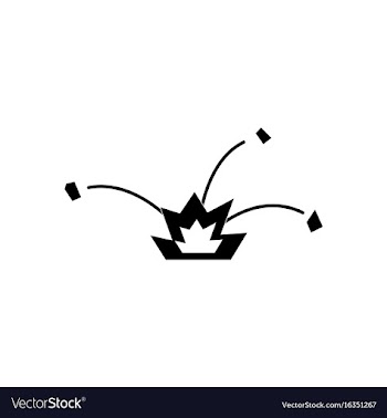 Black icon on white background explosion and vector image
