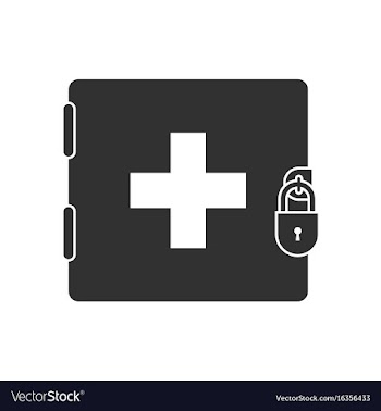 Black icon on white background first aid kit on vector image