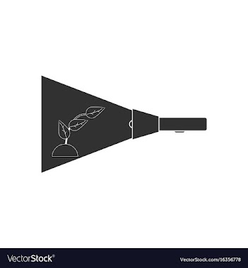 Black icon on white background flashlight and vector image