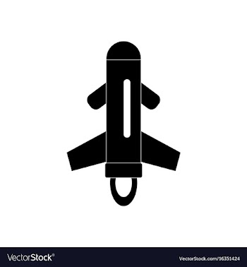 Black icon on white background flying rocket vector image
