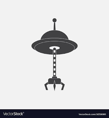 Black icon on white background flying saucer and vector image