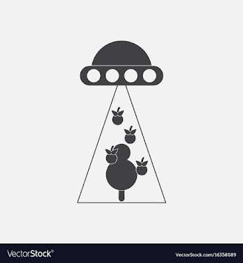 Black icon on white background flying saucer and vector image