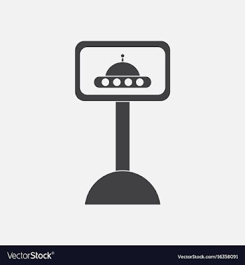 Black icon on white background flying saucer on vector image