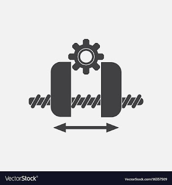 Black icon on white background gears and wheels vector image