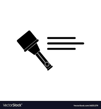 Black icon on white background german hand vector image