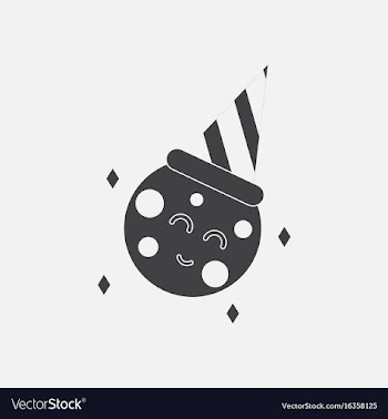 Black icon on white background happy planet vector image