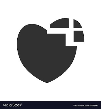 Black icon on white background heart disease vector image