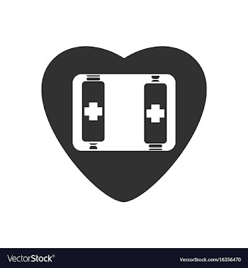 Black icon on white background heart icon with vector image