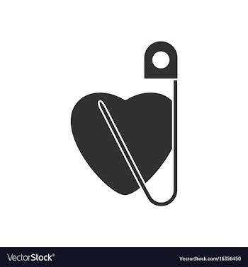 Black icon on white background heart with safety vector image