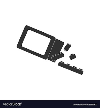 Black icon on white background kids toy vector image