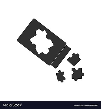 Black icon on white background last piece puzzle vector image