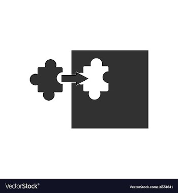 Black icon on white background last piece puzzle vector image