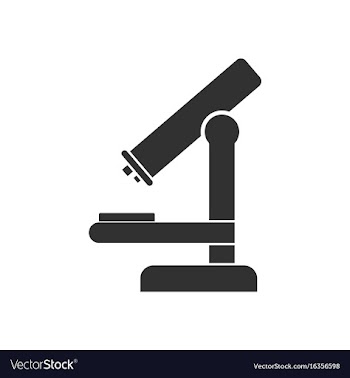 Black icon on white background medical microscope vector image