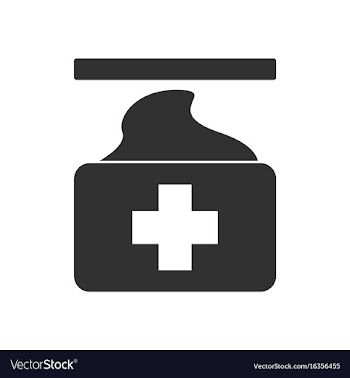 Black icon on white background medical napkins vector image