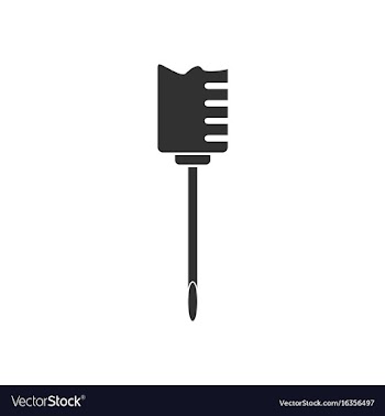 Black icon on white background medical syringe vector image