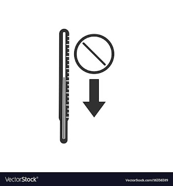 Black icon on white background medical thermometer vector image