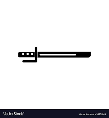 Black icon on white background military bayonet vector image