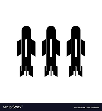 Black icon on white background military bomb vector image