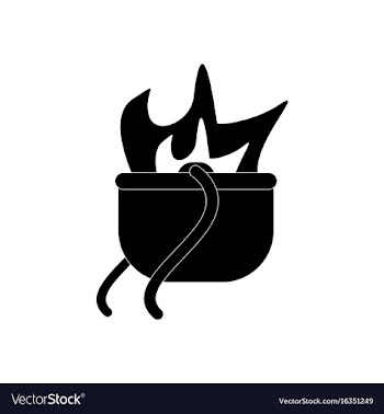 Black icon on white background military cauldron vector image