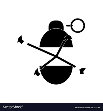 Black icon on white background military grenade vector image