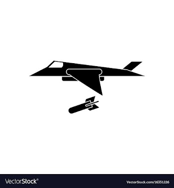 Black icon on white background military jet vector image