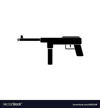 Black icon on white background military machine vector image