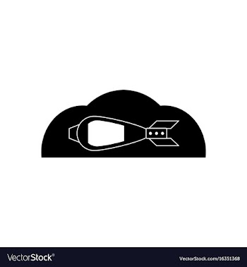 Black icon on white background military mortar vector image