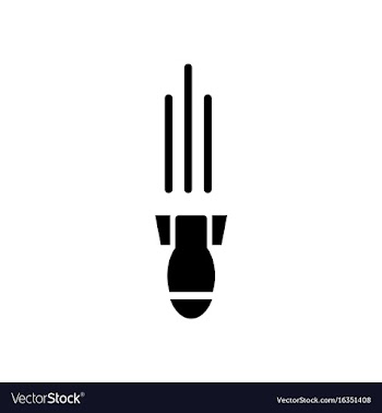 Black icon on white background military mortar vector image
