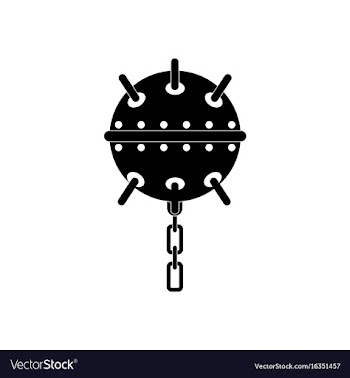 Black icon on white background military naval mine vector image