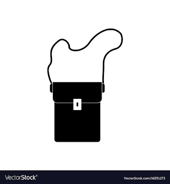 Black icon on white background military portfolio vector image
