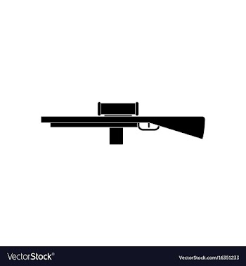 Black icon on white background military sniper vector image